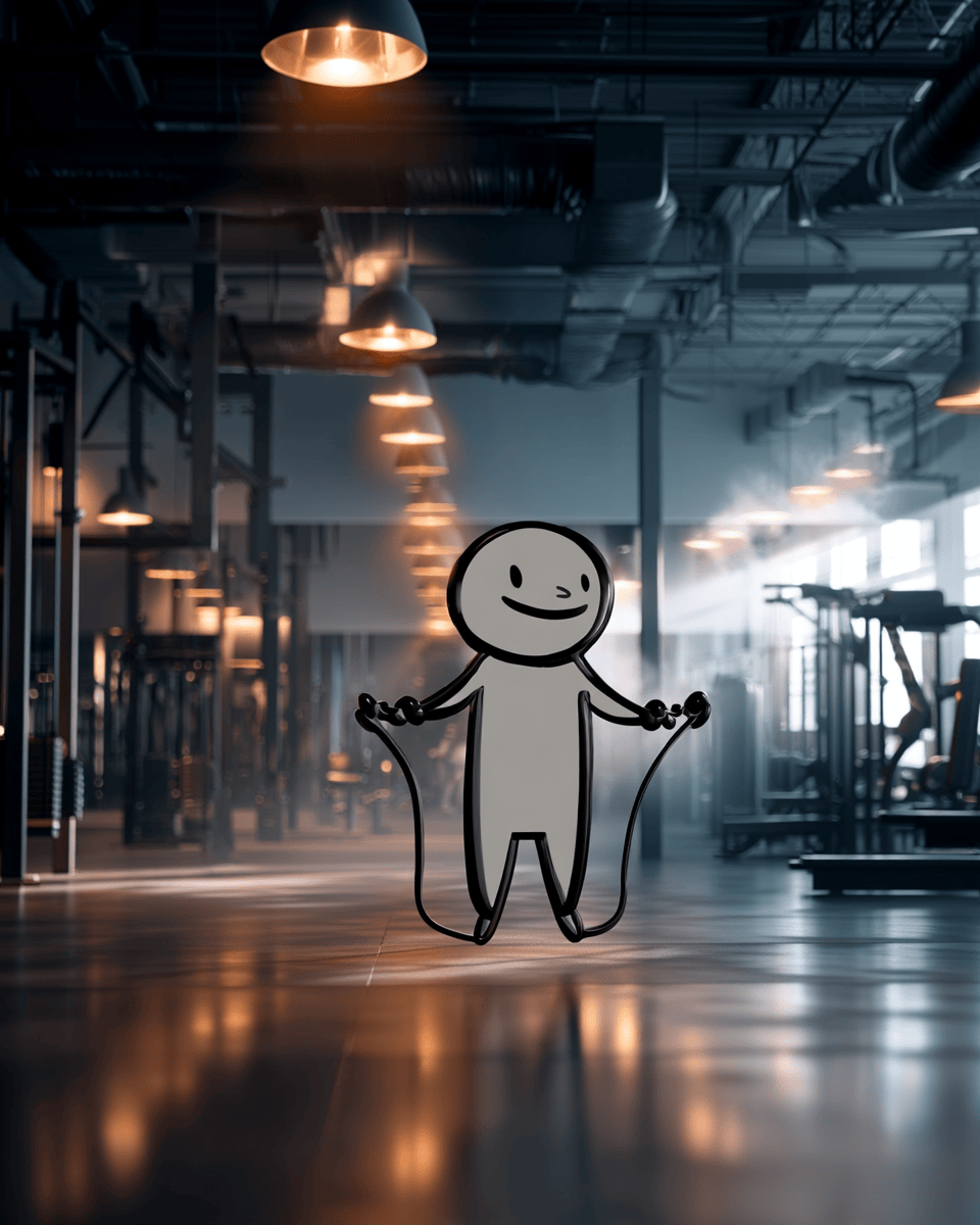 2D Stick Figures at Gym